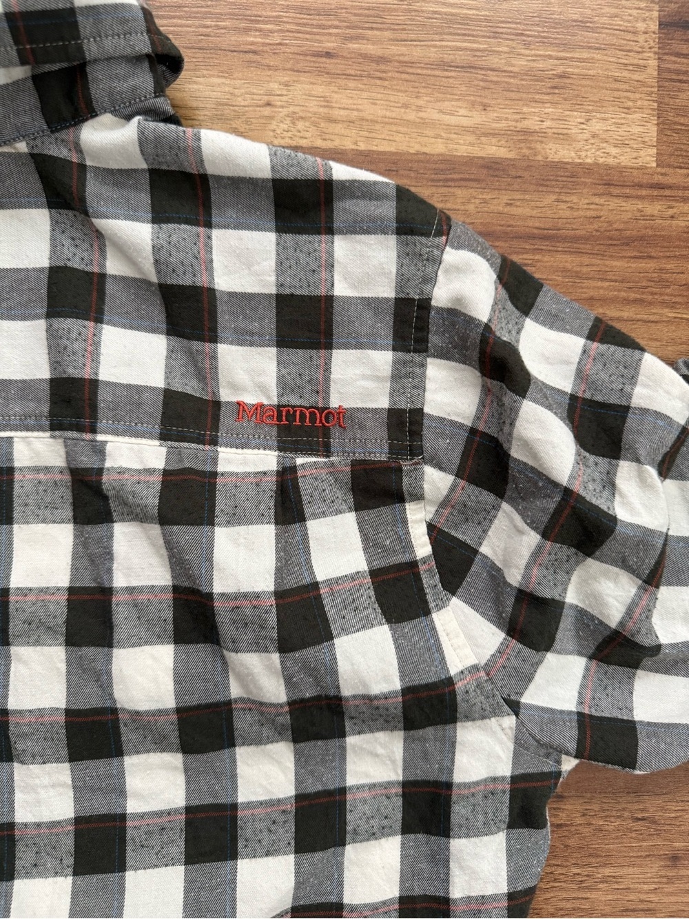 Marmot Green and White Buffalo Check Button-Down Shirt - Picture 7 of 11